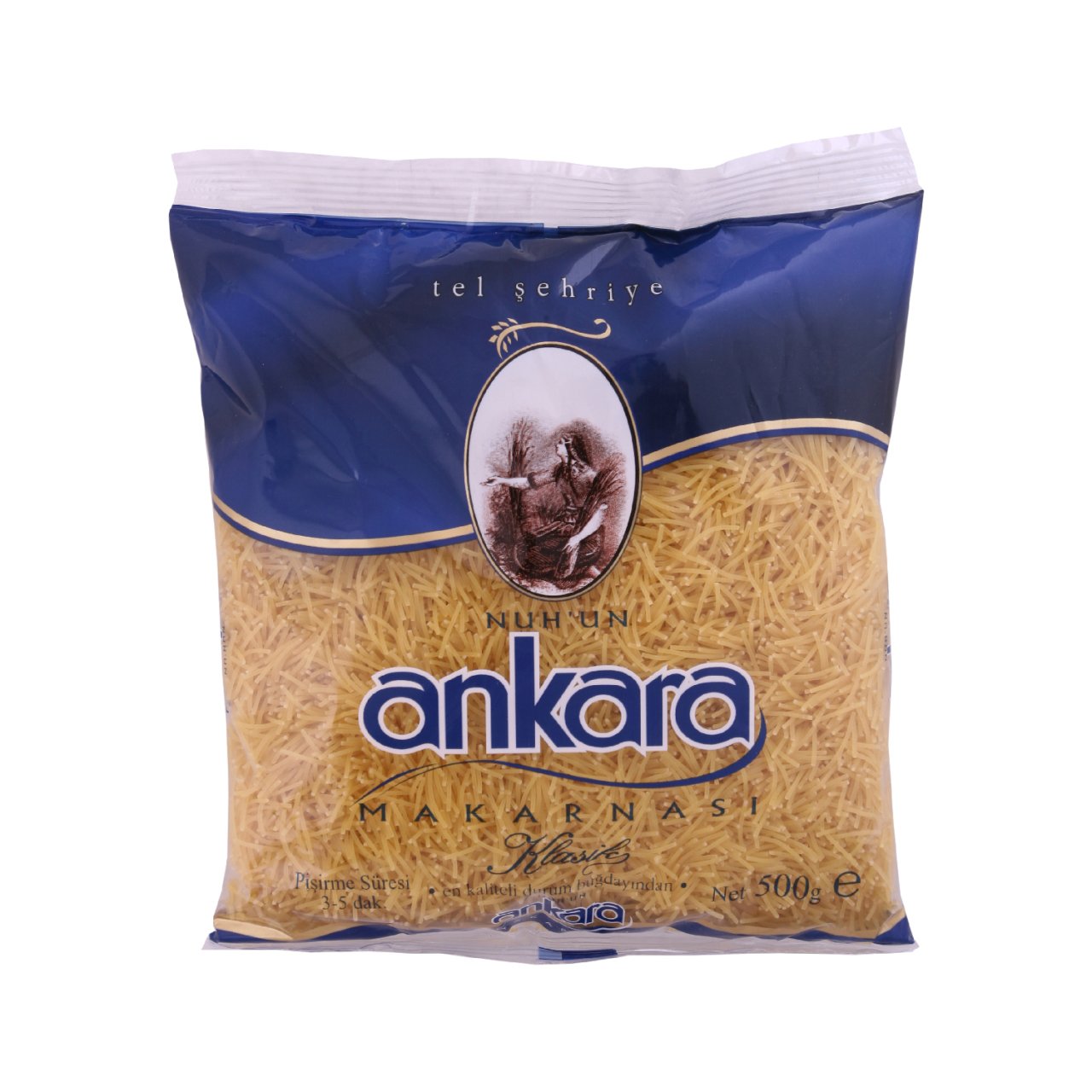 Nuh’un Ankara Tel Şehriye 500g X 20 Adet (1 Koli) Tukaş Domates Salçası 830g Hediyeli
