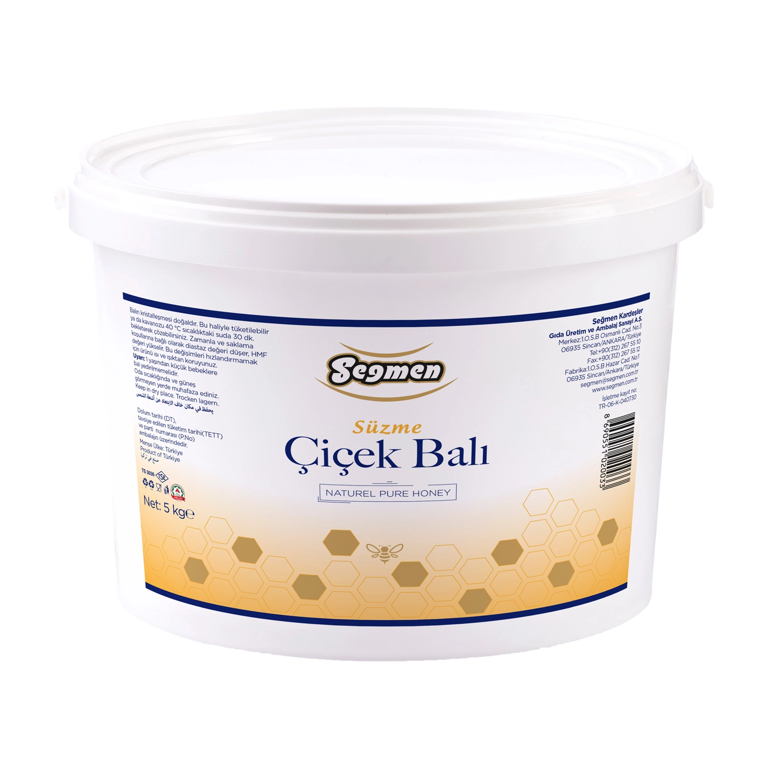 Seğmen Süzme Çiçek Balı 5 Kg.