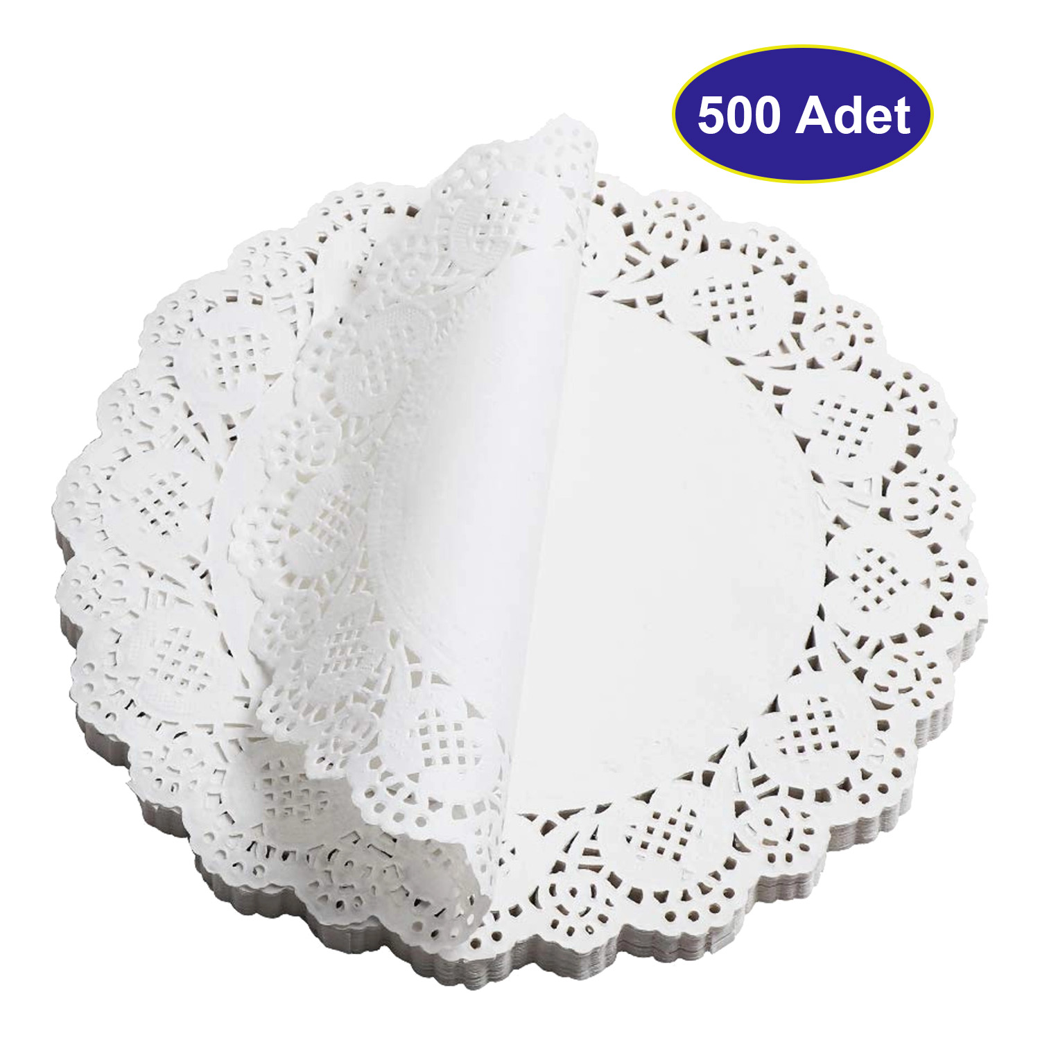 Dolphin Dolle Tipi Dantel Kağıt Bardak Altlığı 9 cm - 500 Adet