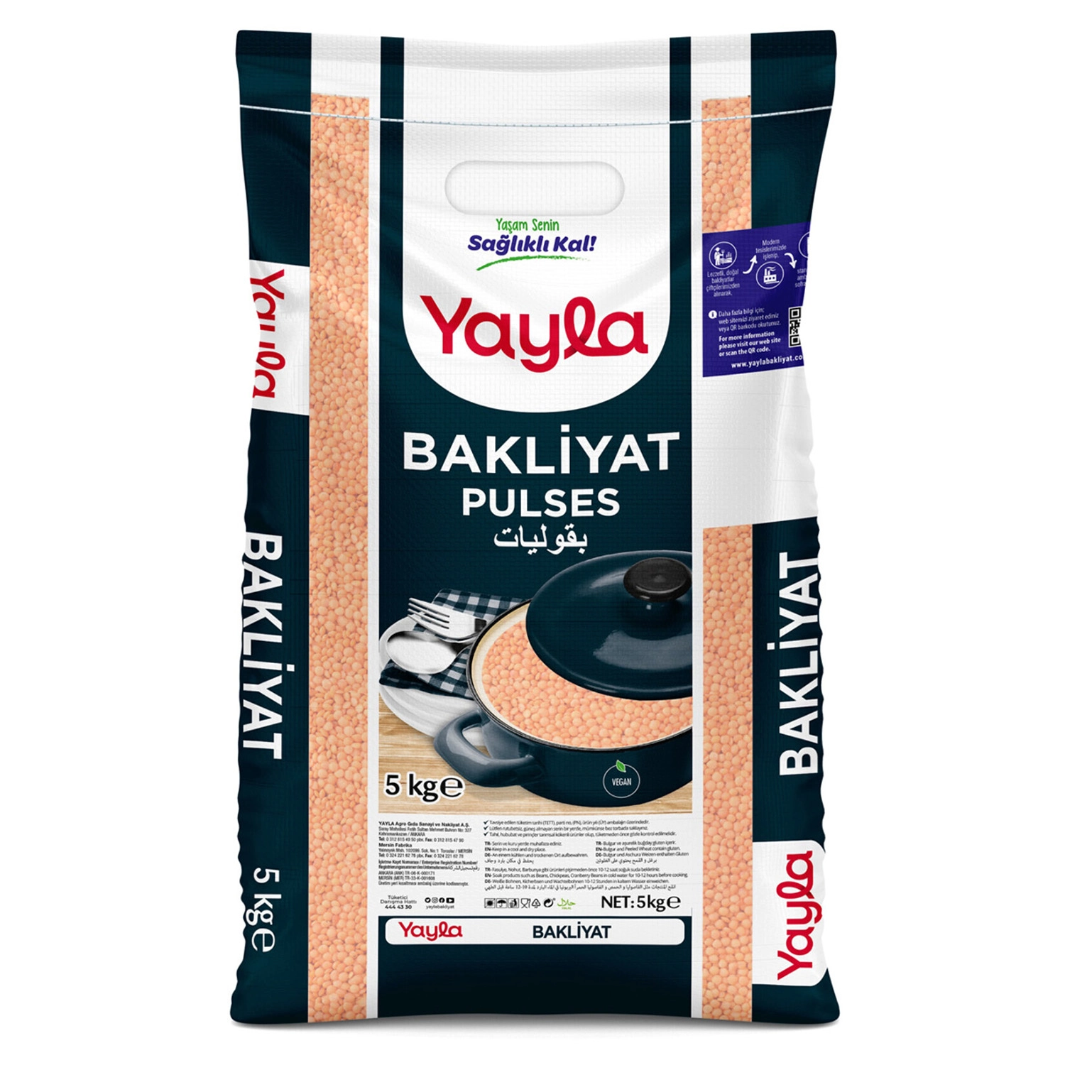 Yayla Kırmızı Mercimek 5 Kg