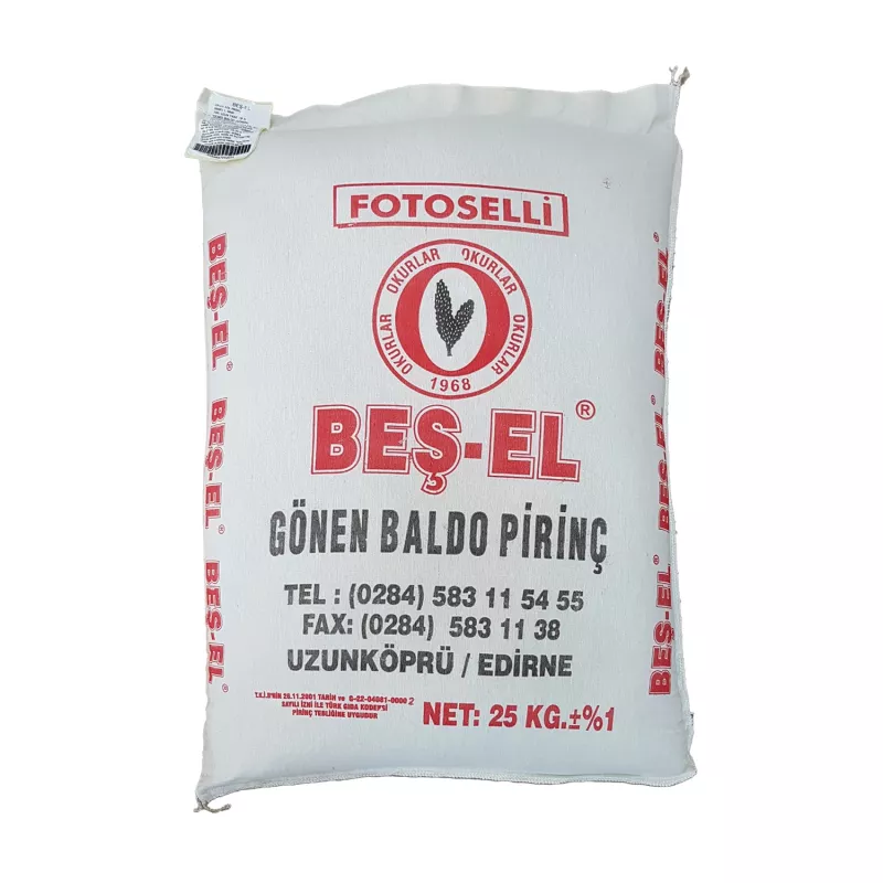 Okurlar Beşel Gönen Baldo Pirinç 25 Kg Bez Çuval