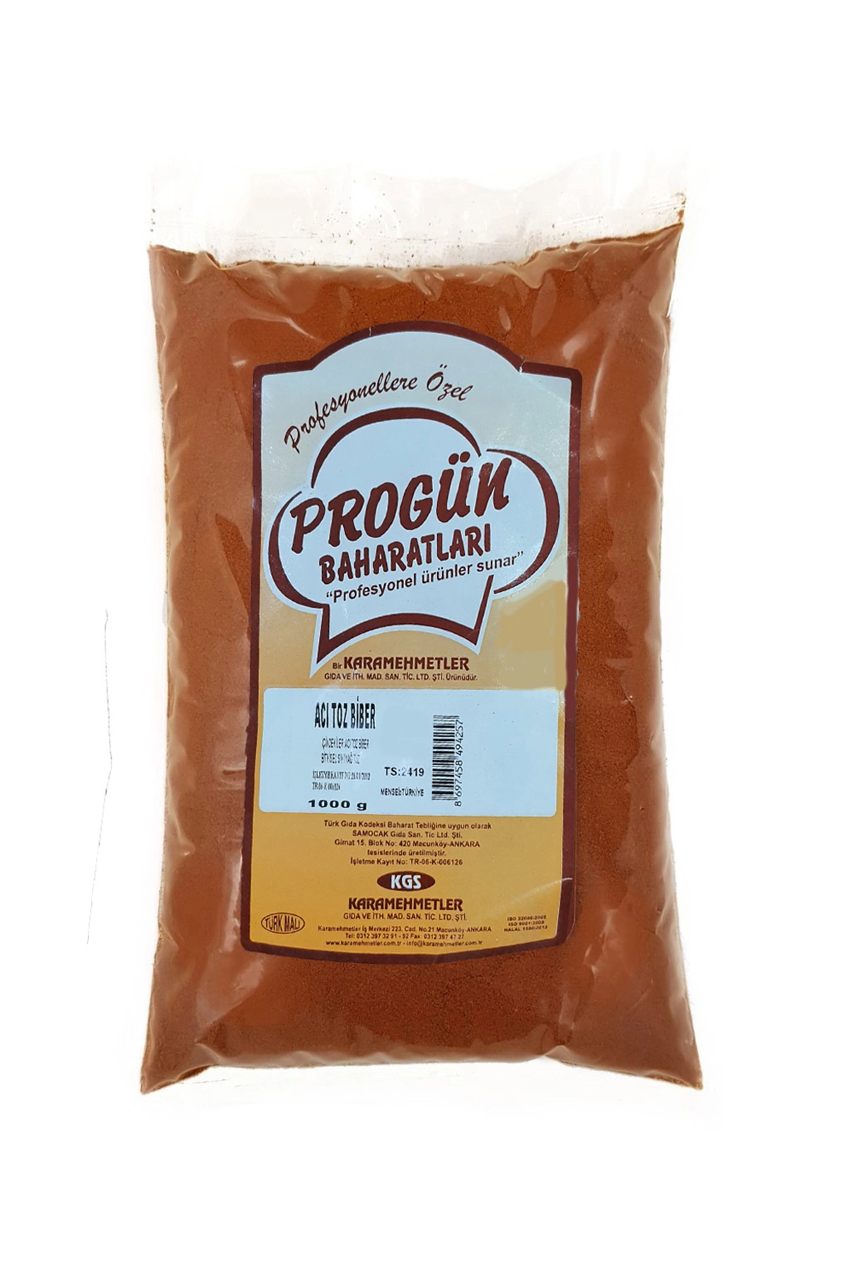 Progün Acı Kırmızı Toz Biber 1 Kg