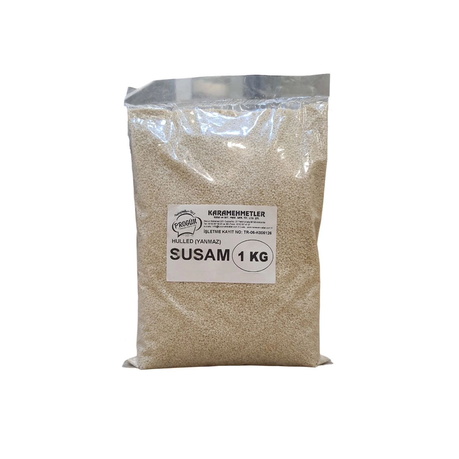 Progün Yanmaz Beyaz Susam 1 kg