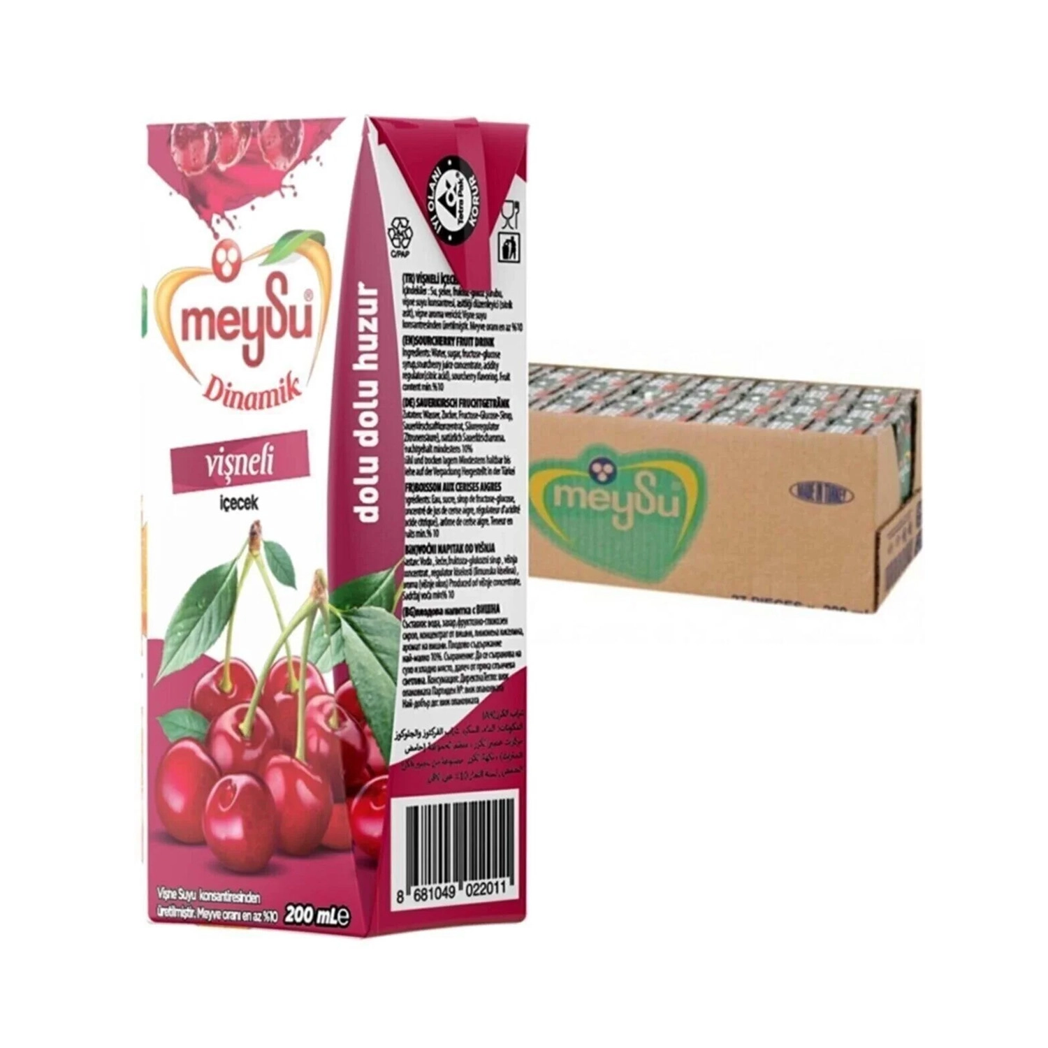 Meysu Dinamik Vişneli İçecek 200 ml.*27 Adet