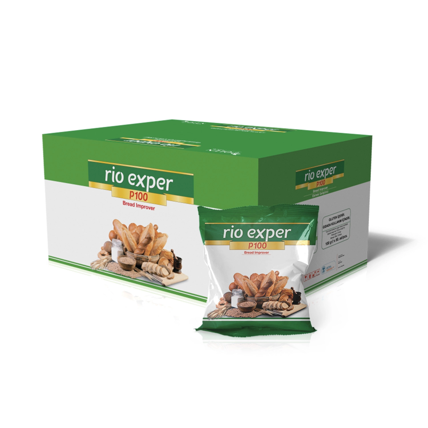 Vizyon Rio Exper P100 Ekmek Geliştirici 5 kg (100 g x 50 Adet)