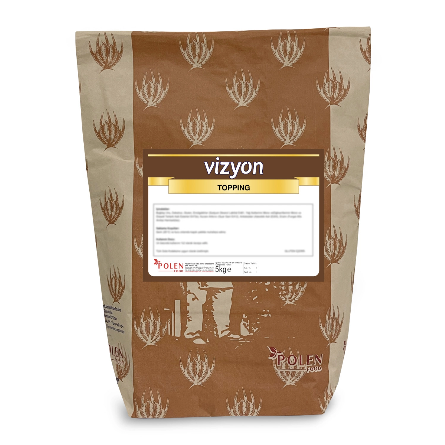 Vizyon Topping Ekmek Üstü Süsleme Karışımı 5 Kg