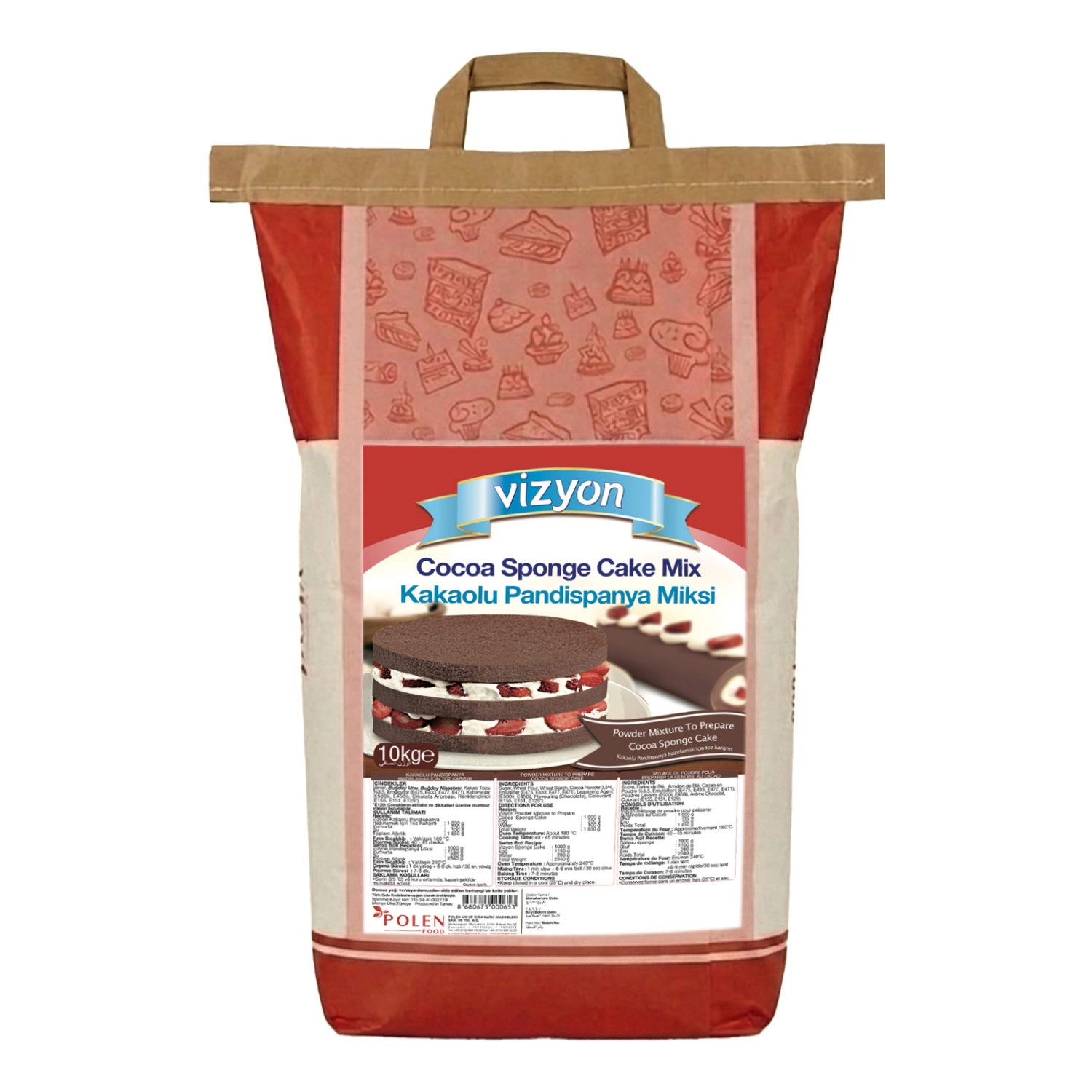 Vizyon Kakaolu Pandispanya Miksi 10 Kg