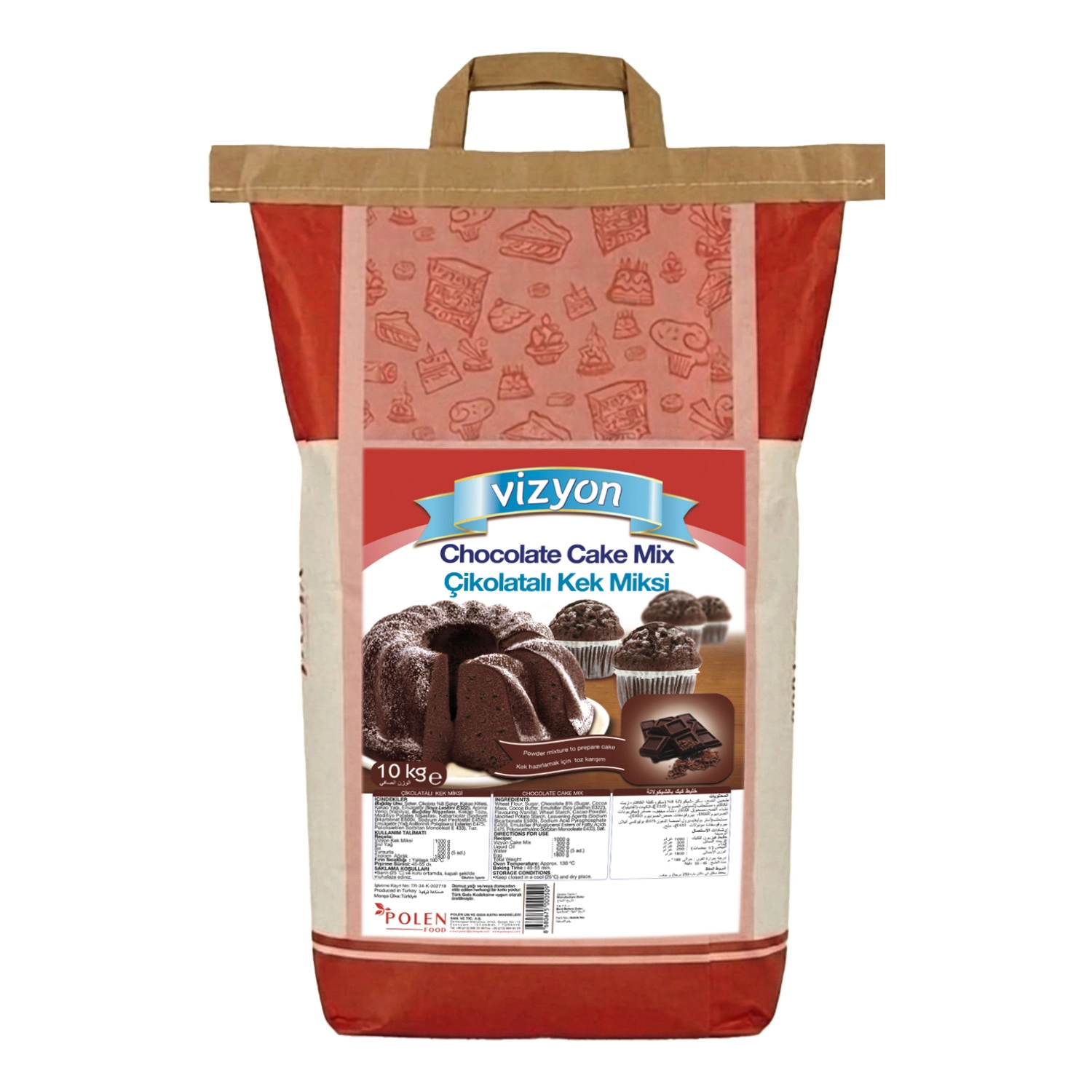 Vizyon Çikolatalı Kek Miksi 10 Kg
