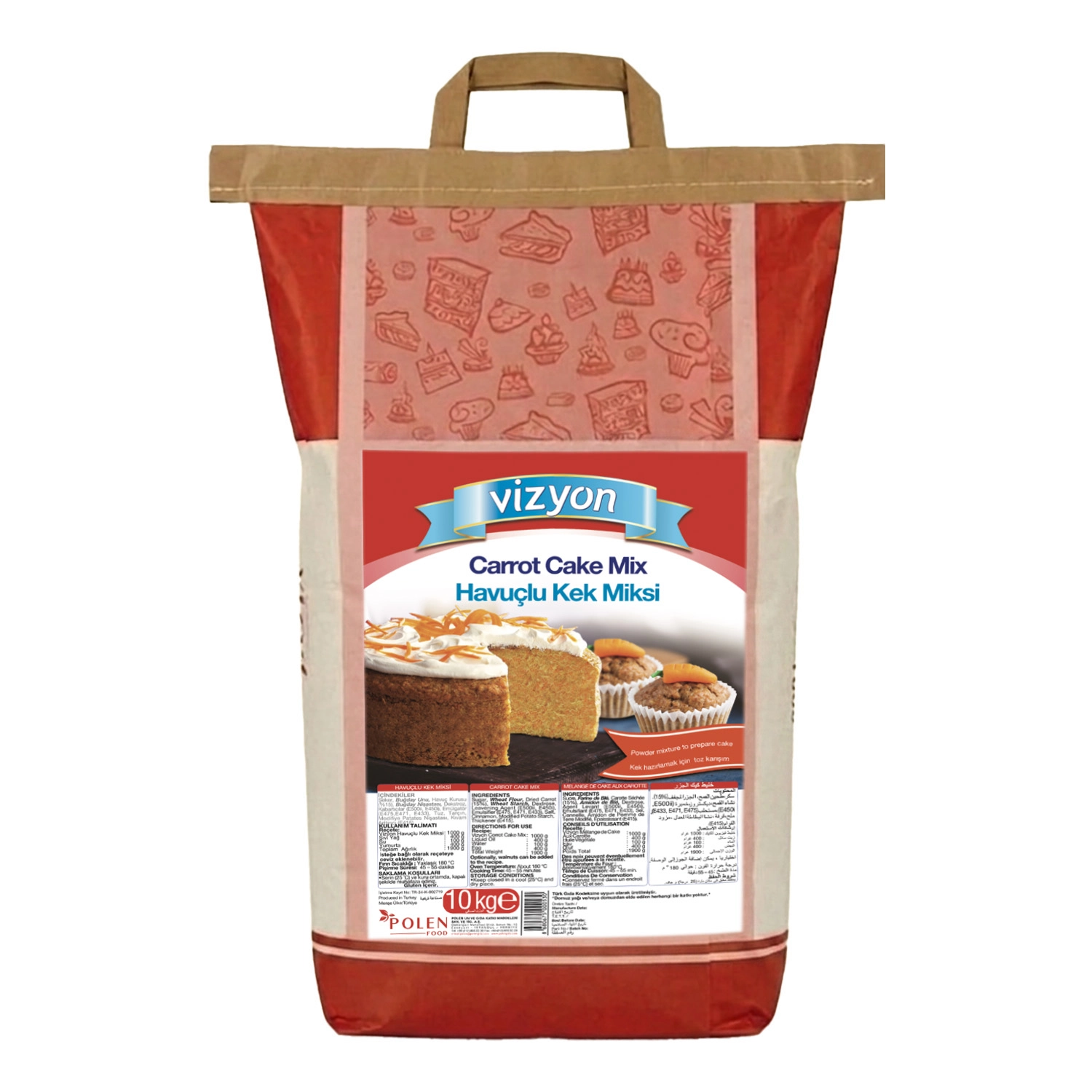 Vizyon Havuçlu Kek Miksi 10 Kg