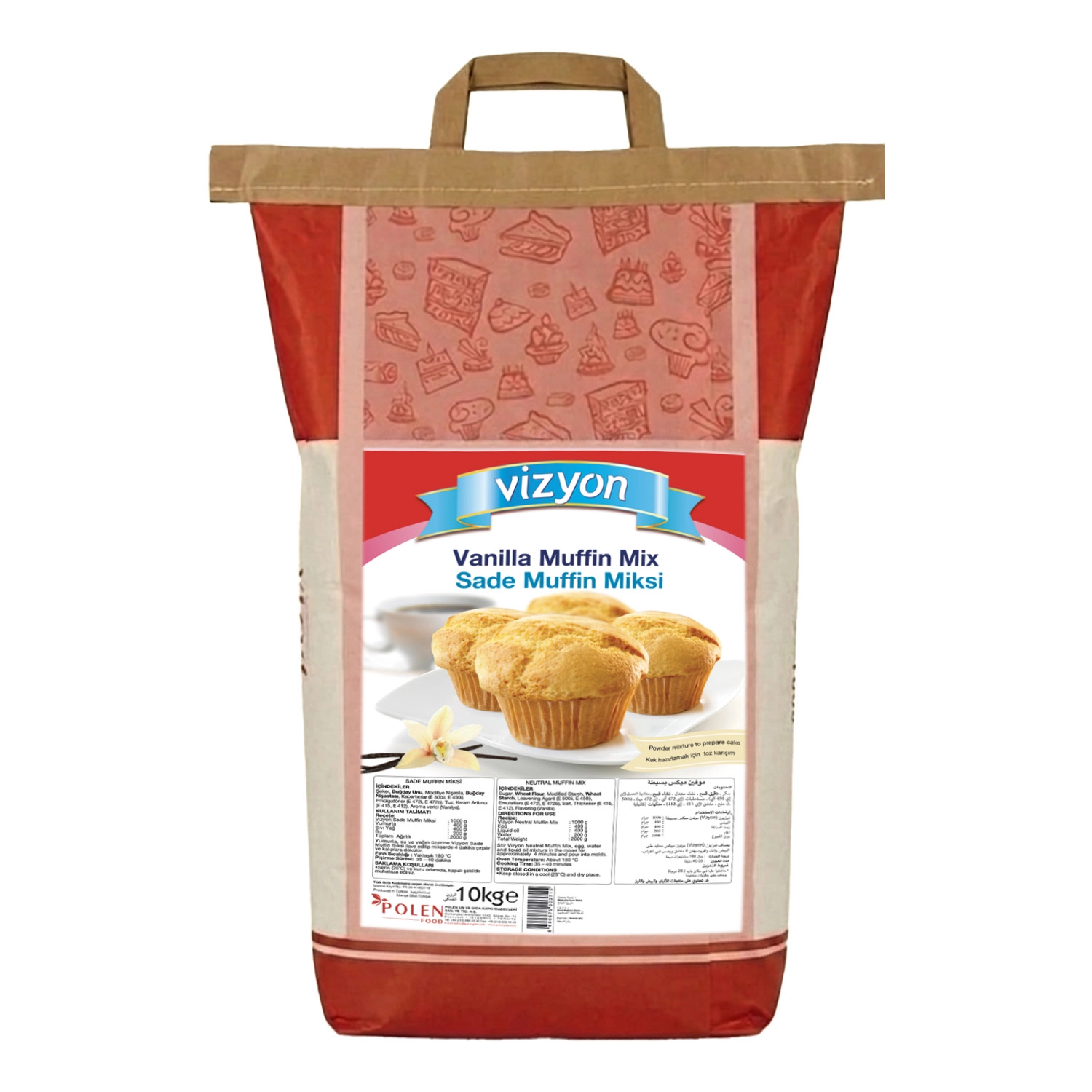 Vizyon Vanilya Aromalı Muffin Miksi 10 kg