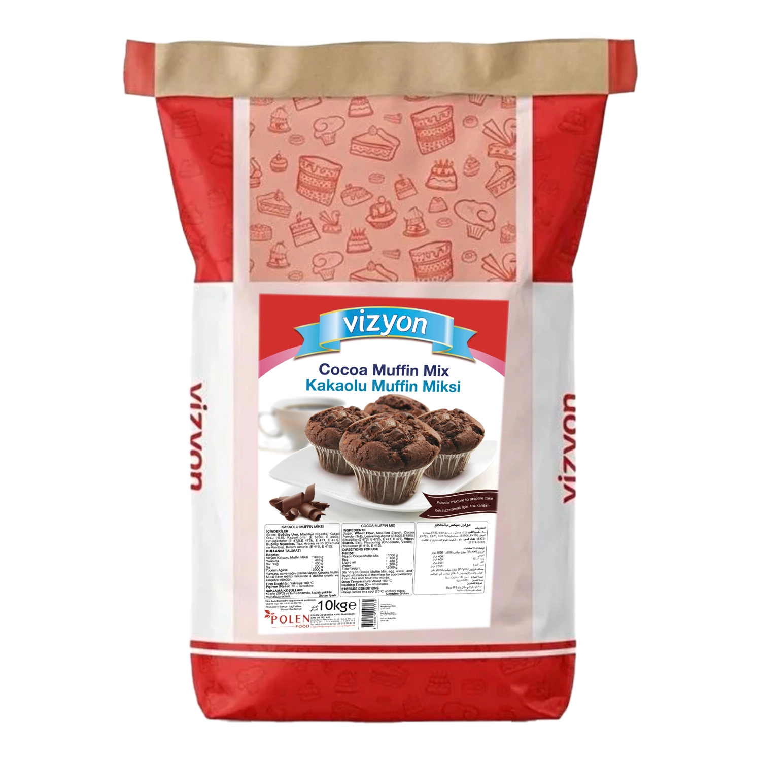 Vizyon Kakaolu Muffin Kek Miksi 10 Kg