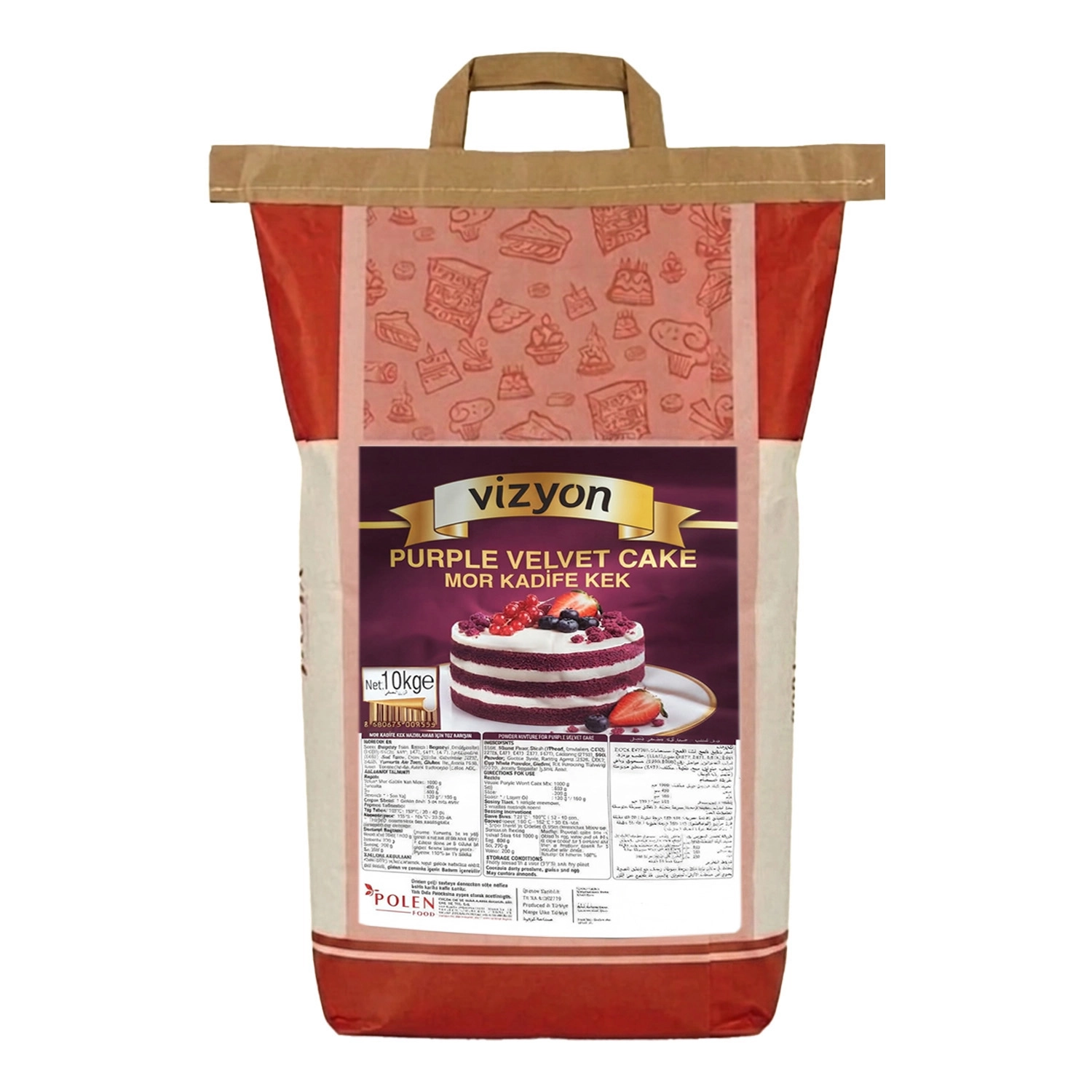 Vizyon Mor Kadife Kek Karışımı 10 Kg (Purple Velvet Cake)