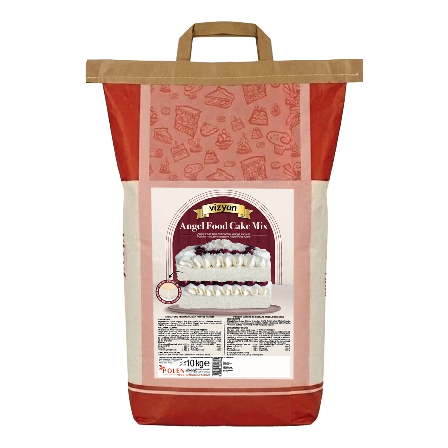 Vizyon Angel Food Kek Miksi 10 Kg