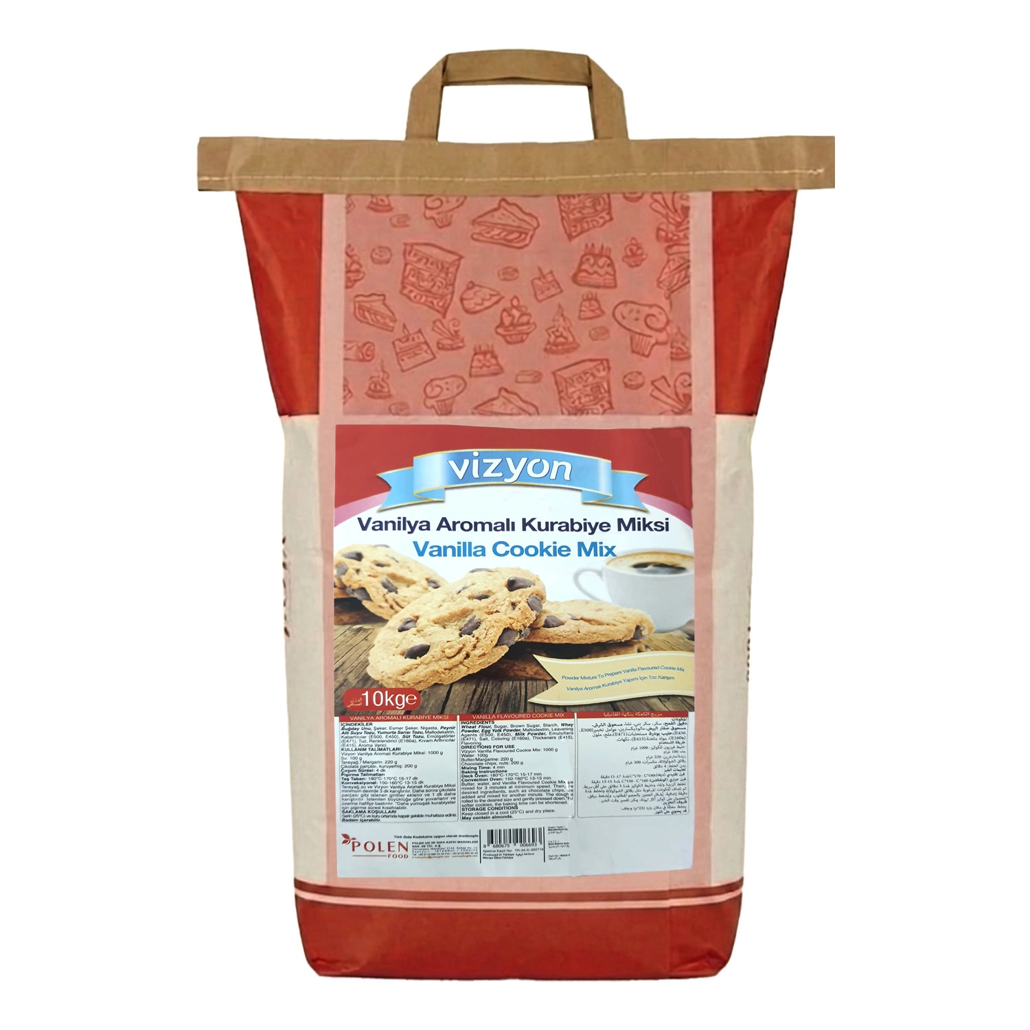 Vizyon Vanilya Aromalı Kurabiye Miksi 10 Kg