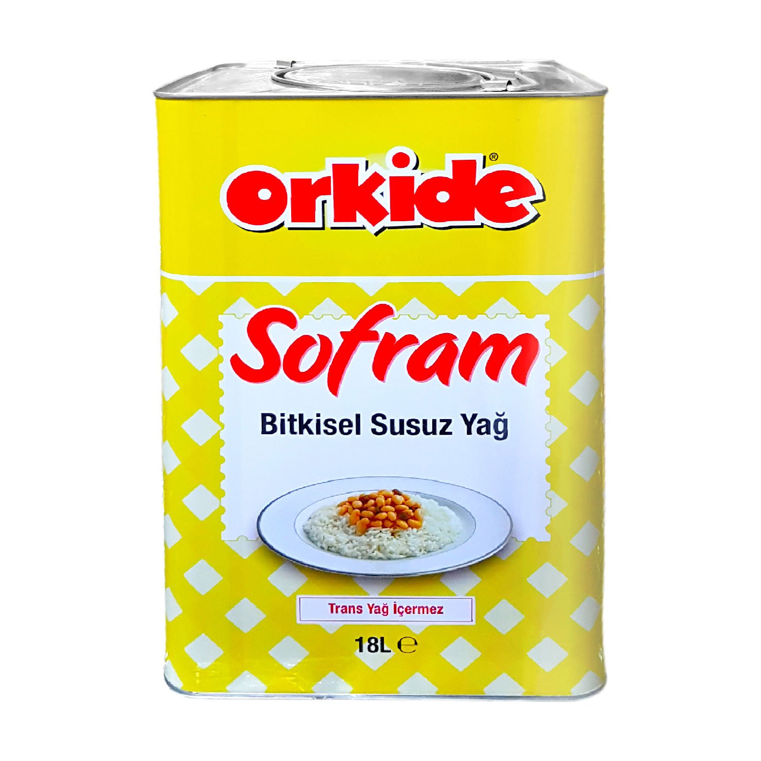 Orkide Sofram Tereyağ Aromalı Bitkisel Susuz Yağ 18 L