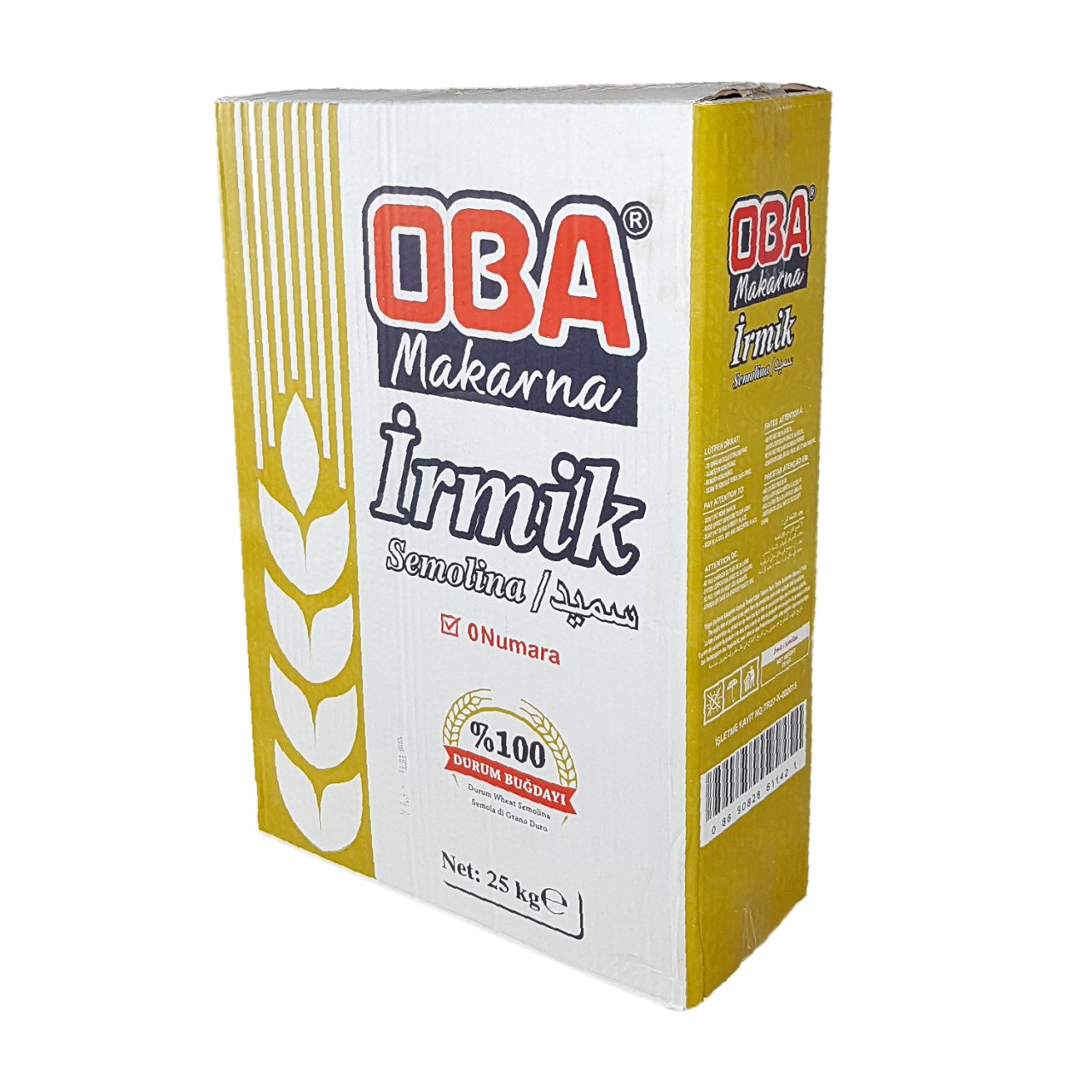 Oba Makarna İrmik Semolina No: 0   - 25 Kg.