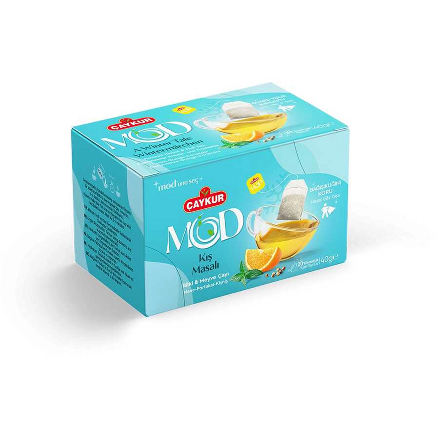 Çaykur Mod Kış Masalı Bitki ve Meyve Çayı 20’li Bardak Poşet 40 g