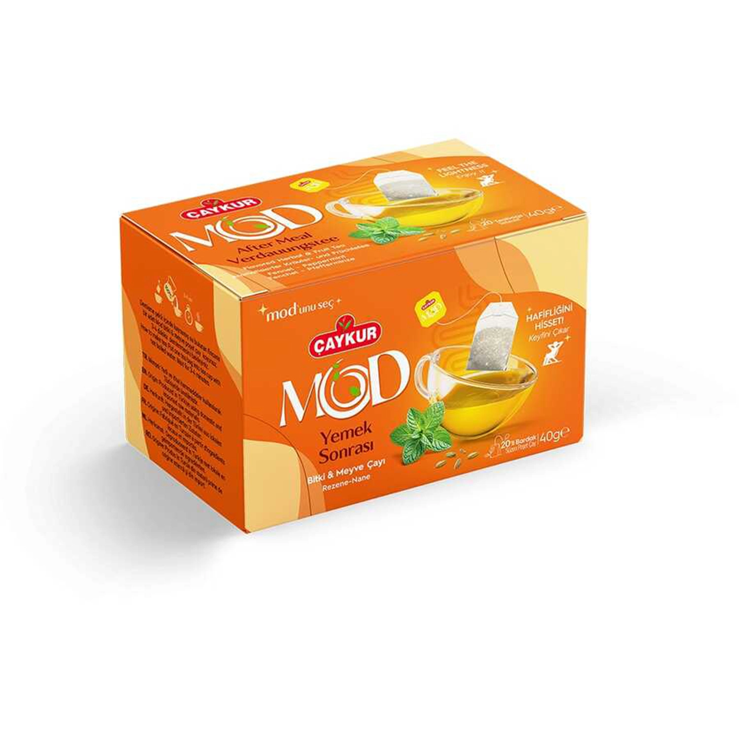 Çaykur Mod Yemek Sonrası Bitki ve Meyve Çayı 20’li Bardak Poşet 40 g