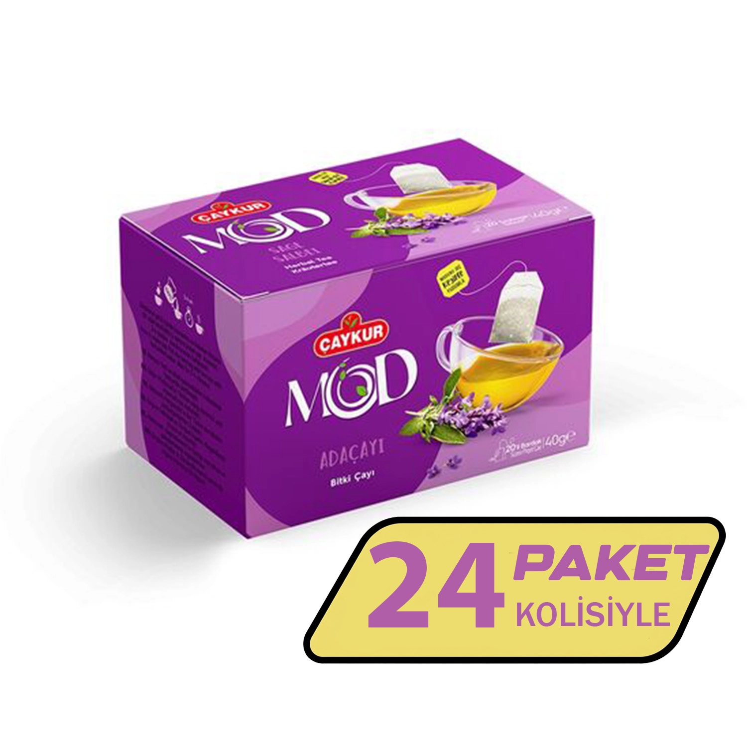Çaykur Mod Adaçayı Bitki Çayı 20’li Bardak Poşet 40 g X 24 Adet