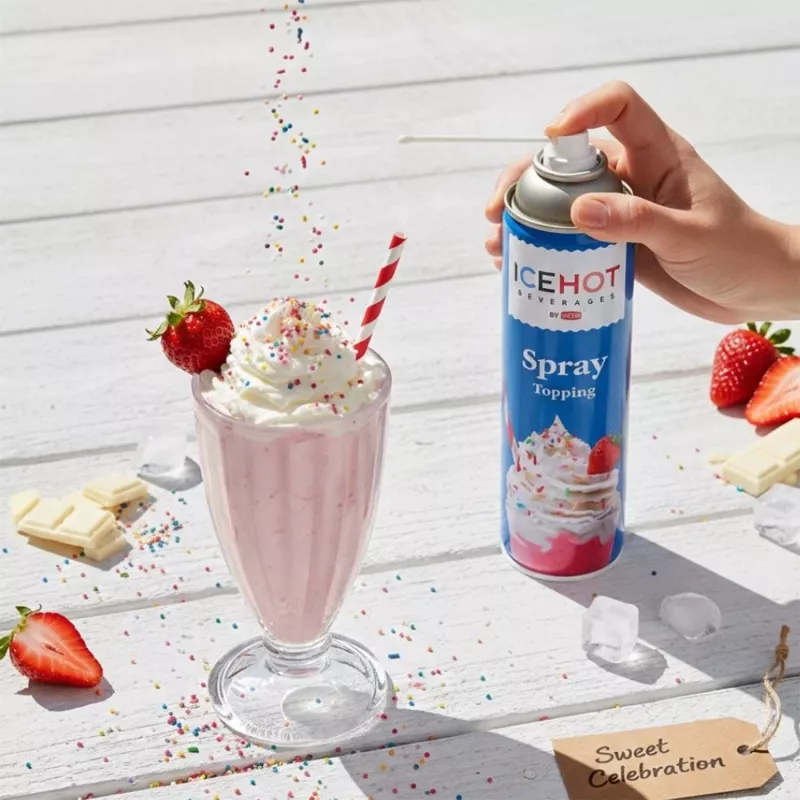 Rich’s İcehot Sprey Şanti 250 g – Soğuk & Sıcak Uyumlu Hazır Sprey Krema