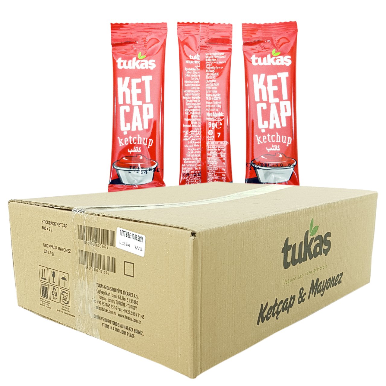 Tukaş Poşet Ketçap 9 Gr.*500 Adet