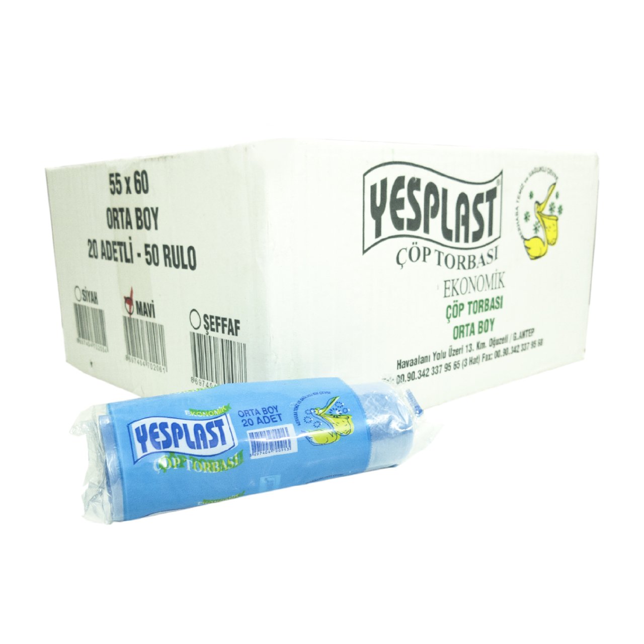 Astra Çöp Poşeti Orta Boy  Rulo 55*60 - 50 Rulo (Kolisiyle)