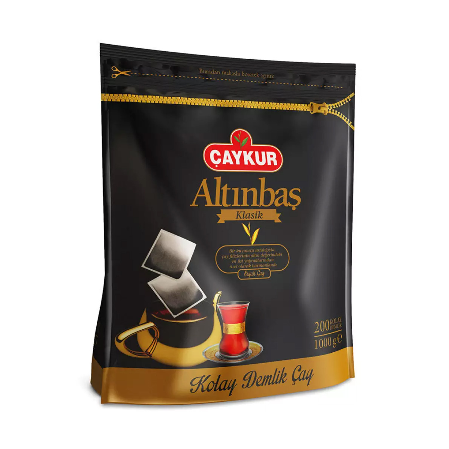 Çaykur Klasik Altınbaş Demlik Poşet Çay 1000 Gr. (200 Adet X 5 gr)