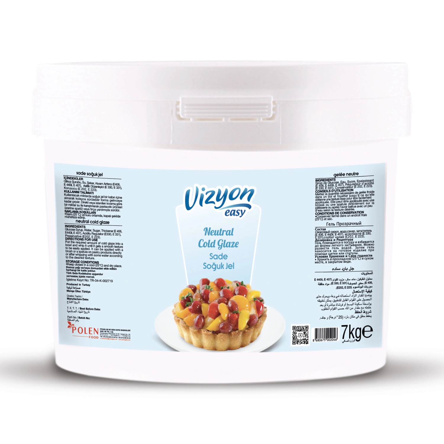 Vizyon Easy Sade Soğuk Pasta Jeli 7 Kg