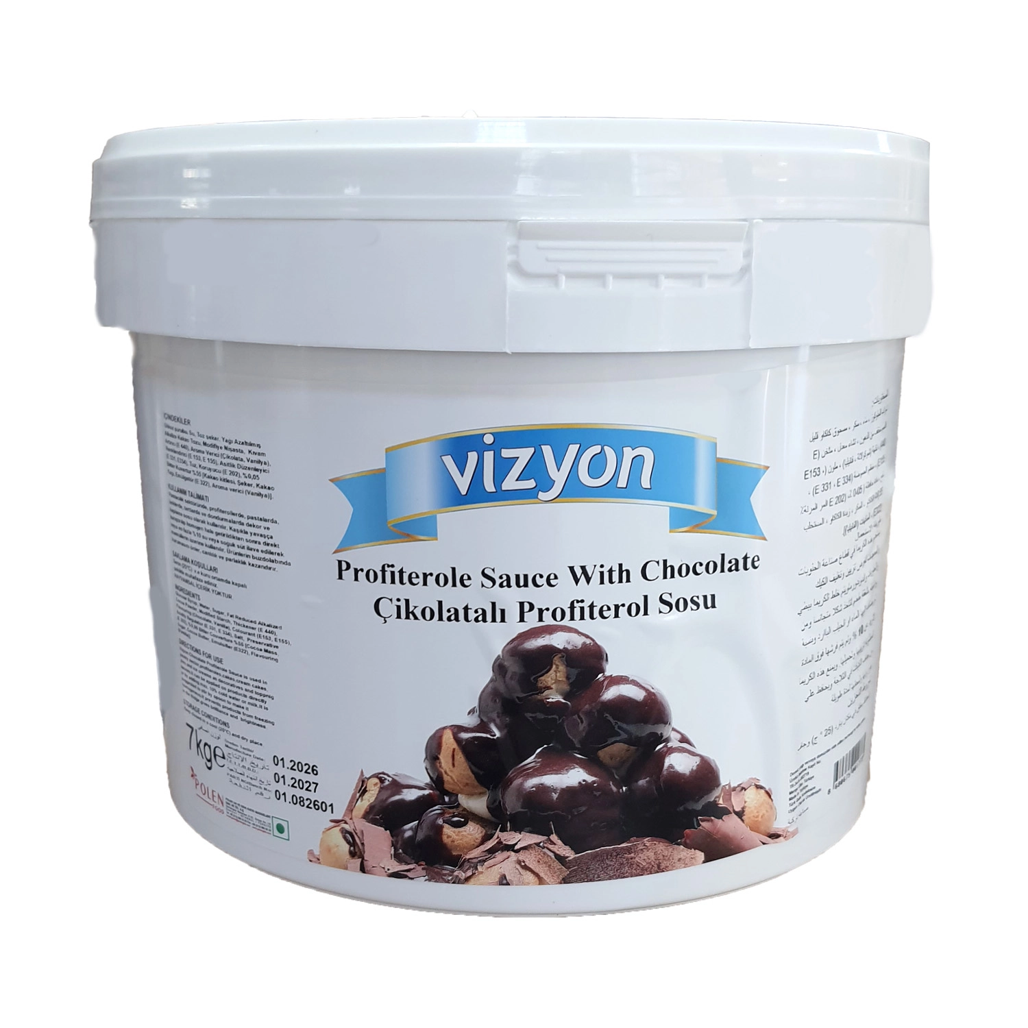 Vizyon  Çikolatalı Profiterol Sosu 7 Kg