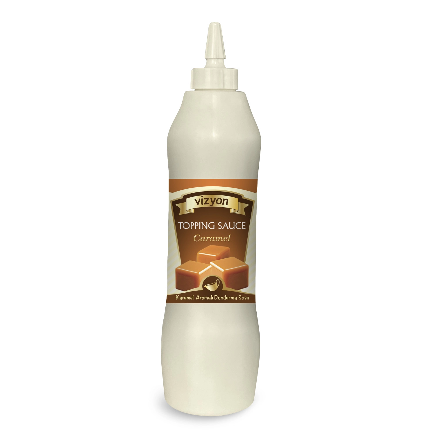 Vizyon Karamel Aromalı Dondurma Sosu 1 Kg (Topping Sos)