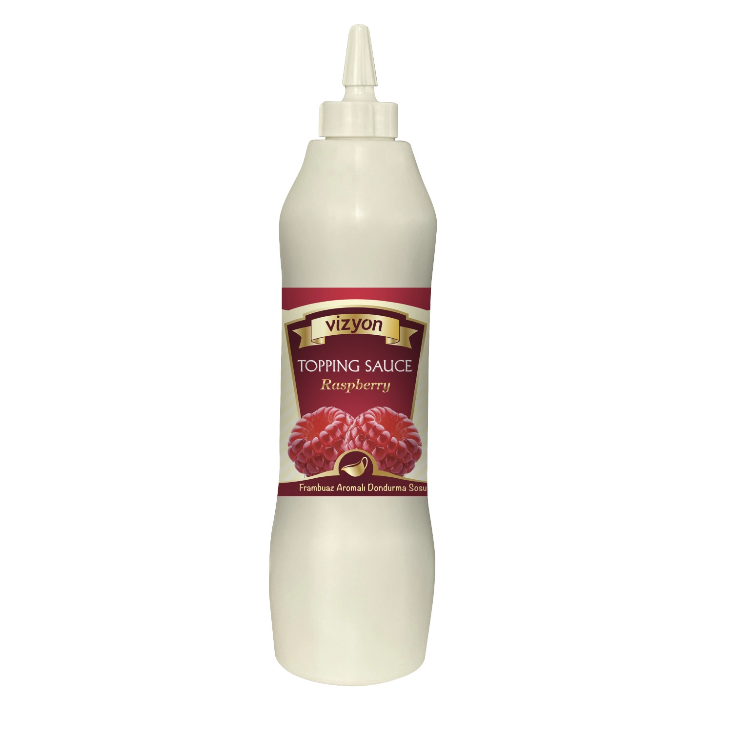 Vizyon Frambuaz Aromalı Dondurma Sosu 1 Kg (Topping Sos)