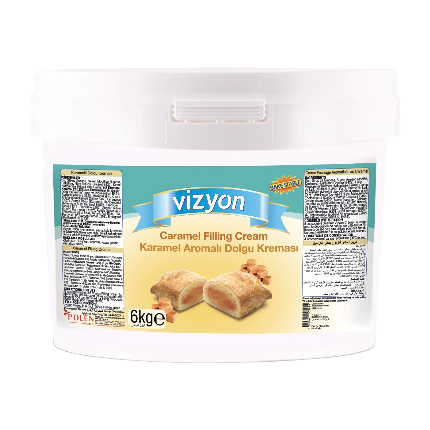 Vizyon Karamelli Hazır Dolgu 6 Kg