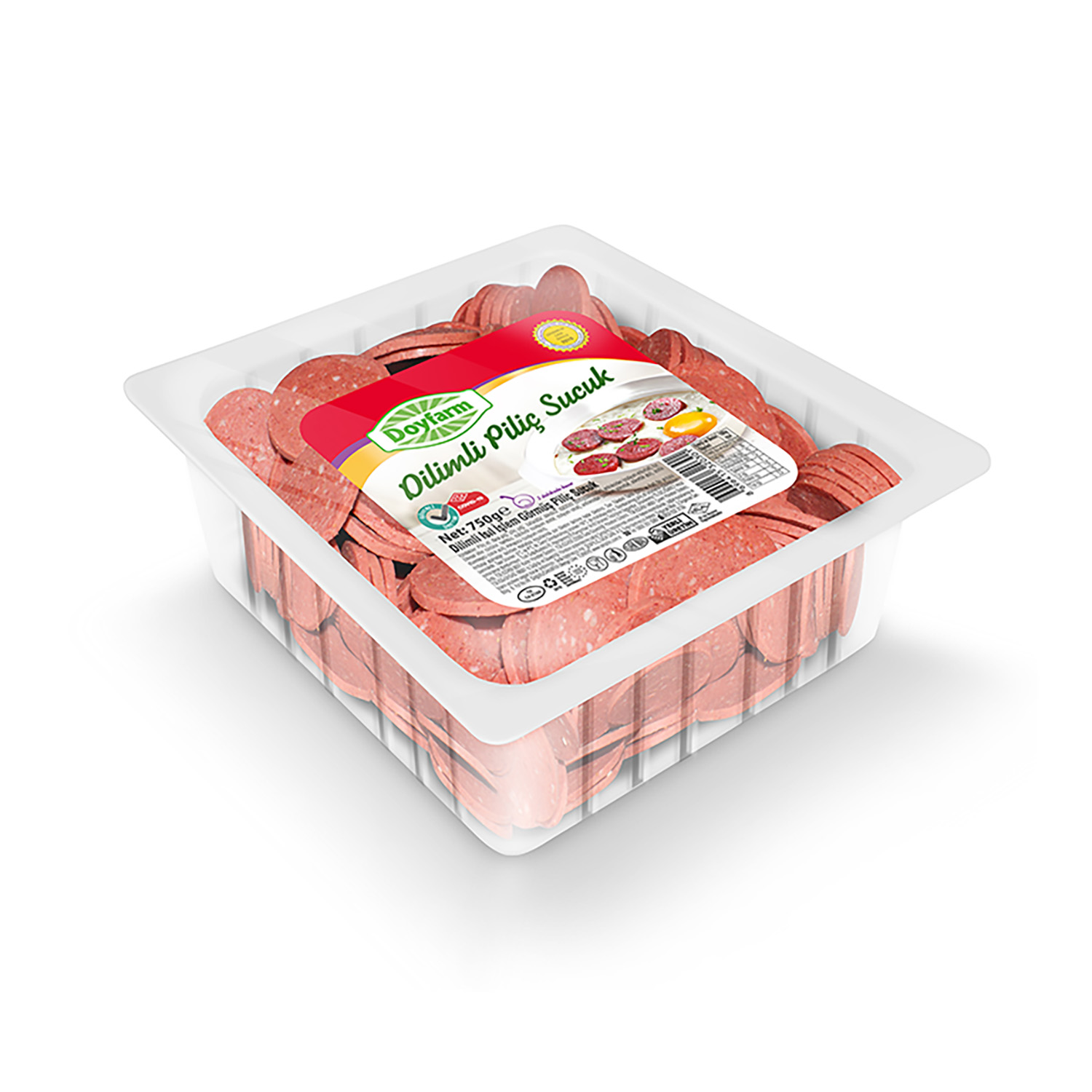 Doyfarm Dilimli Piliç Sucuk 750 GR. (Şenpiliç ürünüdür.)