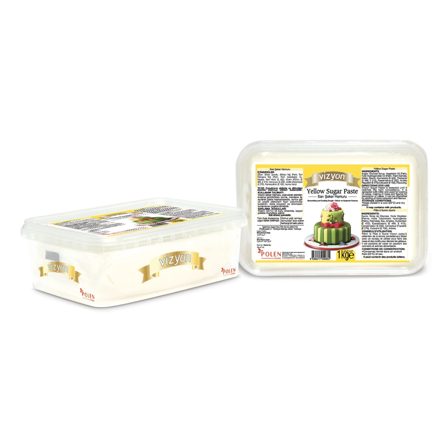 Vizyon Sarı Şeker Hamuru 1 Kg