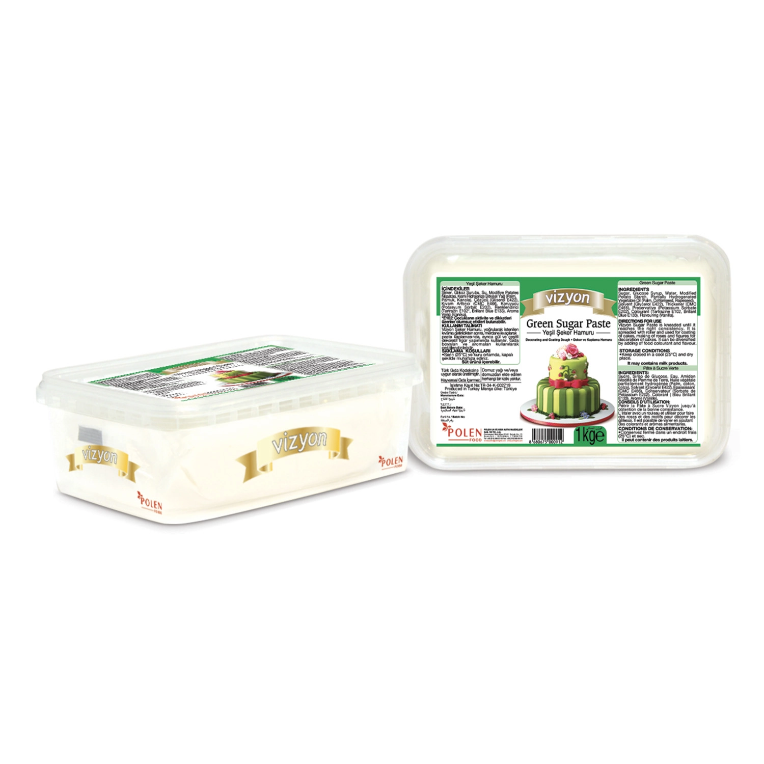 Vizyon Yeşil Şeker Hamuru 1 Kg