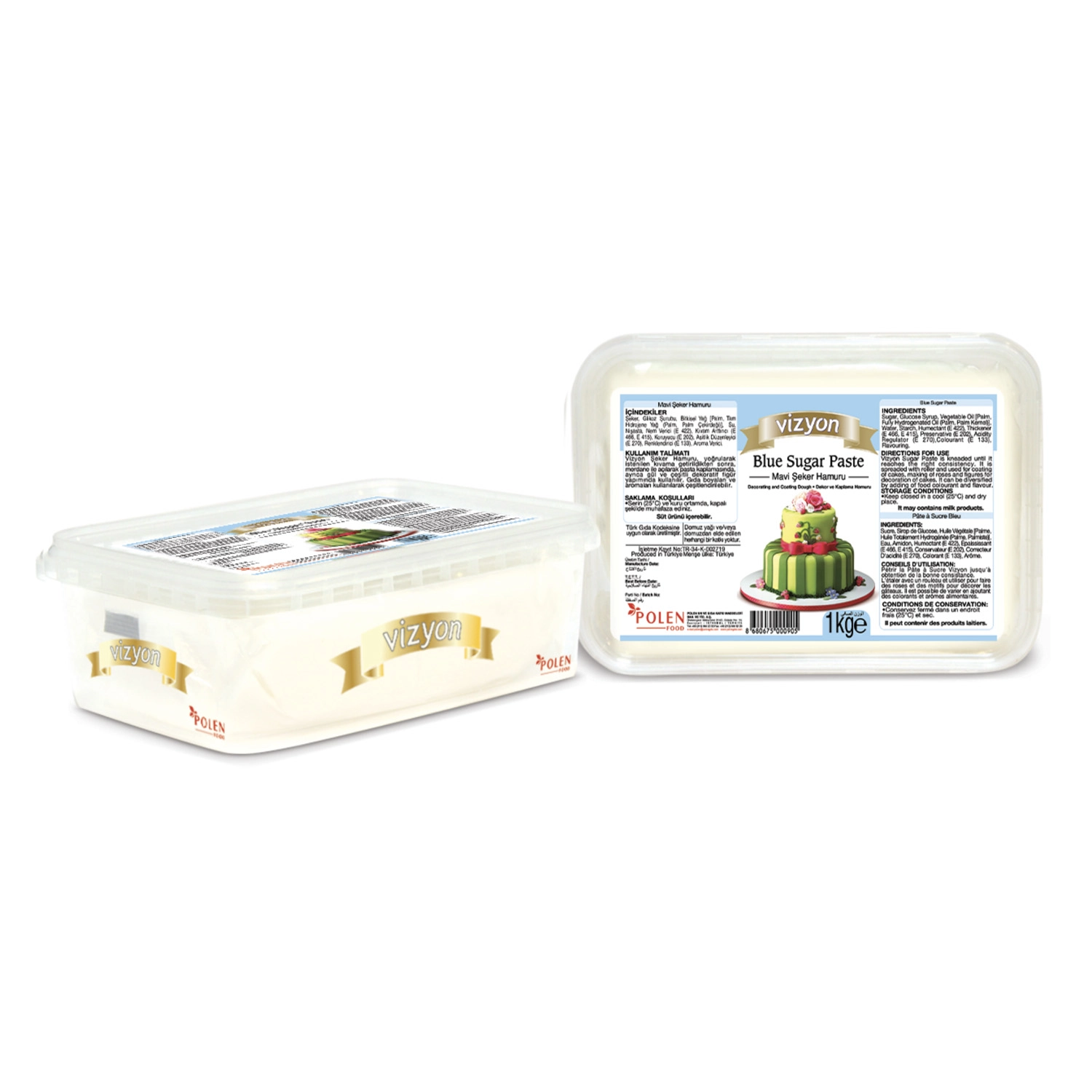 Vizyon Mavi Şeker Hamuru 1 Kg
