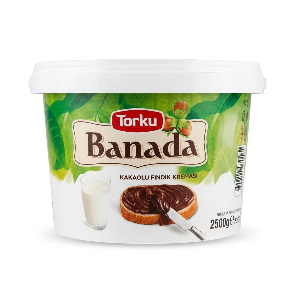 Torku Banada Kakaolu Fındık Kreması 2,5 Kg - Ücretsiz Kargo
