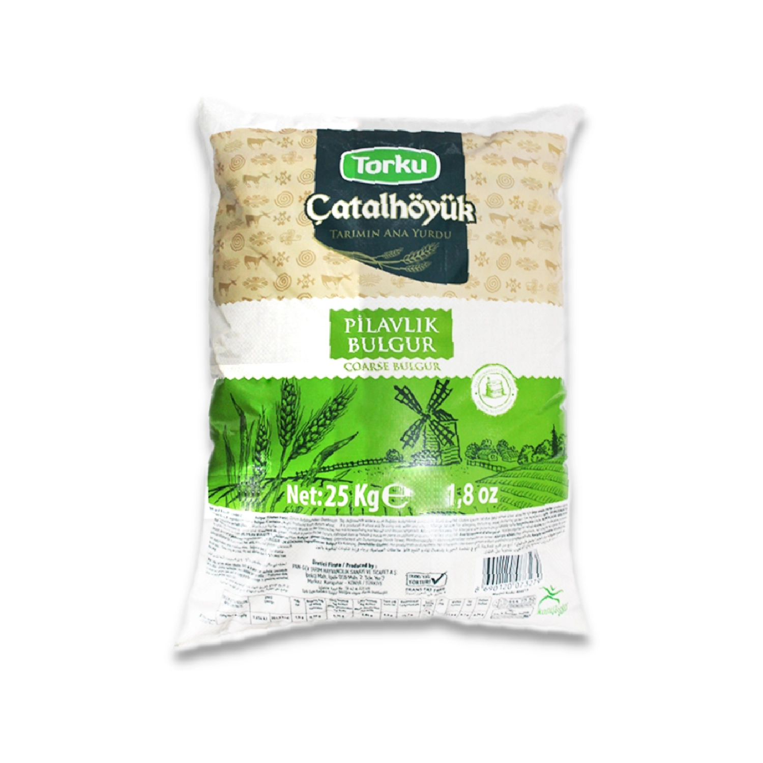 Torku Çatalhöyük Pilavlık Bulgur 25 KG