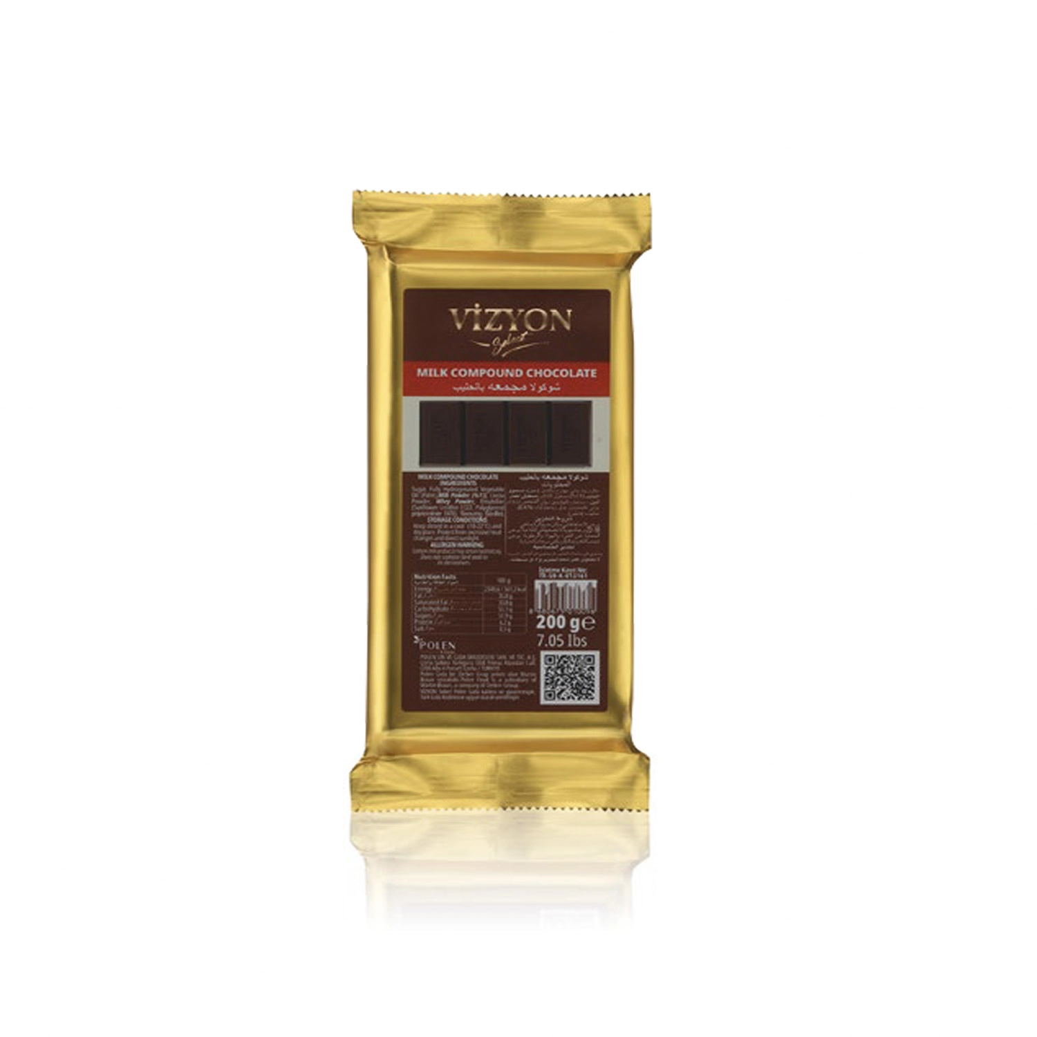 Vizyon Select Mini Blok Sütlü Kokolin 2 Kg (200 Gr x 10 Adet)