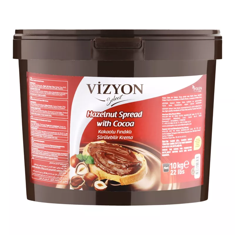 Vizyon Select Kakaolu Fındıklı Sürülebilir Krema 10 Kg
