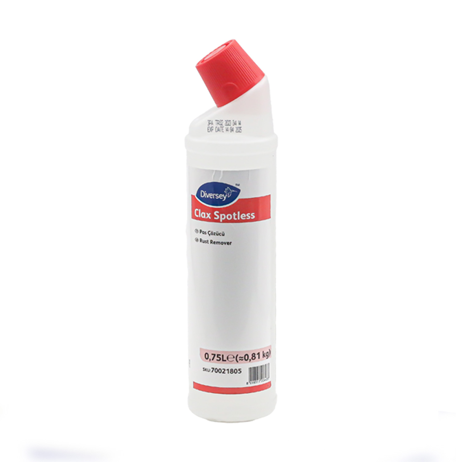 Diversey Clax Spotless Kumaş İçin Pas Çözücü Leke Sökücü 750 ml