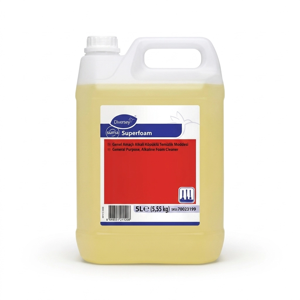 Diversey Suma Superfoam Genel Amaçlı Alkali Köpüklü Temizlik Maddesi 5 L