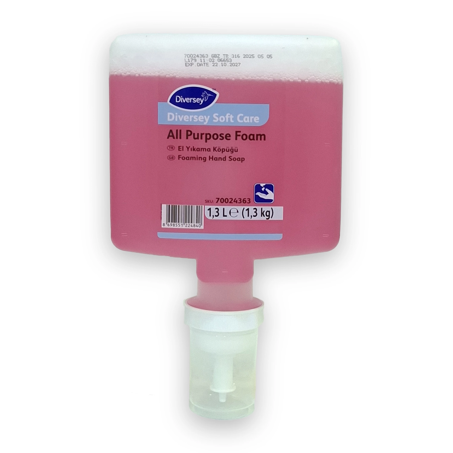 Diversey Soft Care All Purpose Foam Kartuş Köpük Sabun 1,3L