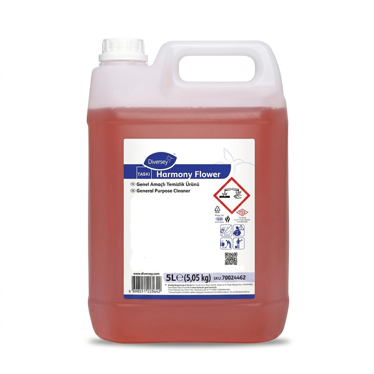 Diversey Taski Harmony Flower Parfümlü Genel Amaçlı Yüzey Temizleyici 5 L