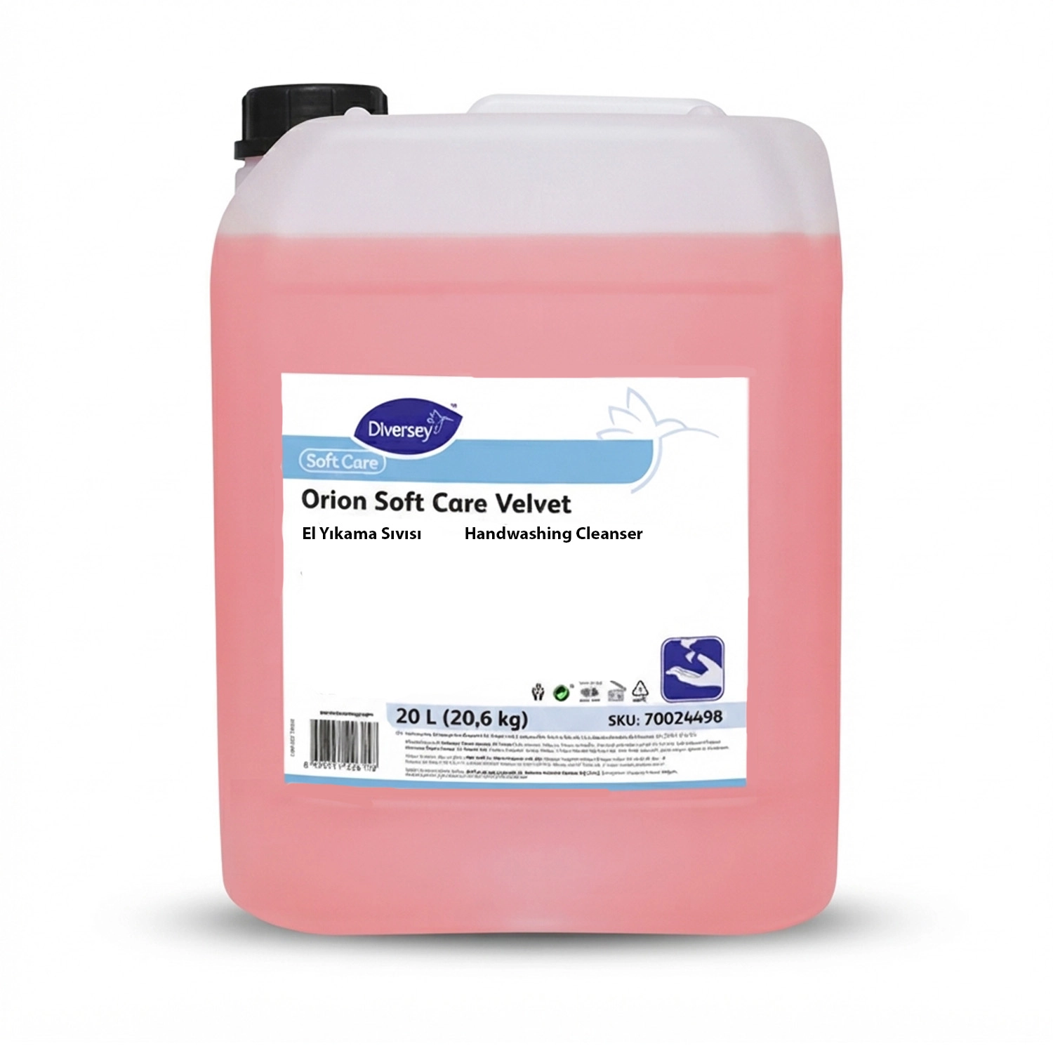 Diversey Orion Soft Care Velvet El Yıkama Sıvısı 20 L