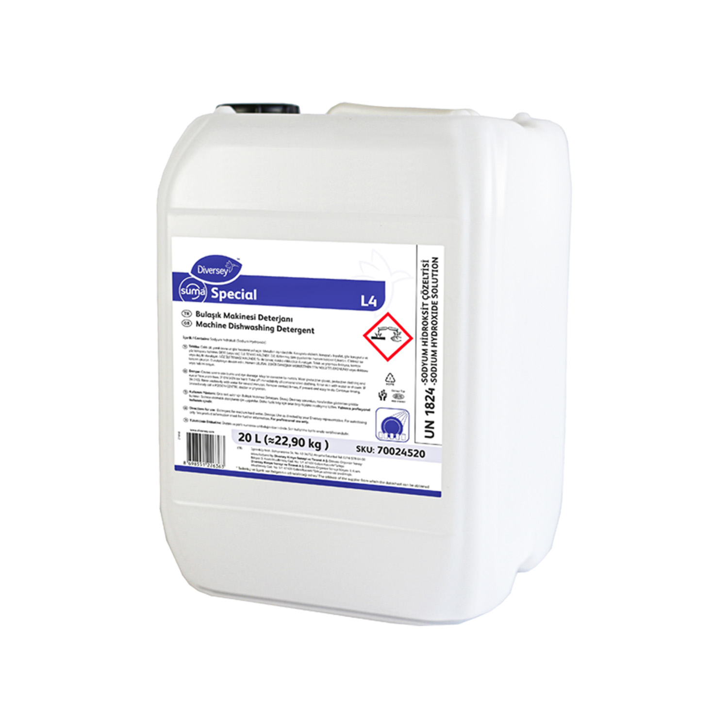 Diversey Suma Special L4 Bulaşık Makinesi Deterjanı 20 L