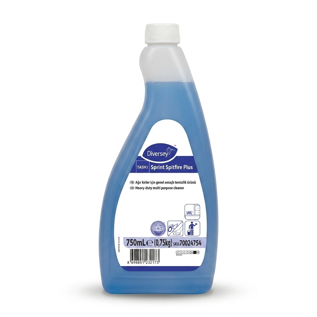 Diversey Taski Sprint Spitfire Plus Ağır Kirler İçin Genel Temizlik Ürünü 750 Ml X 6 Adet
