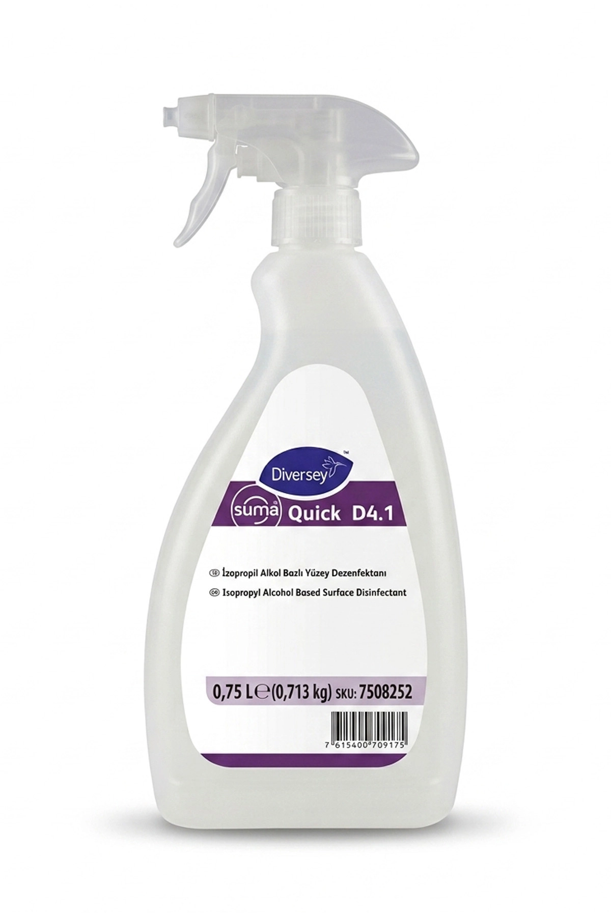 Diversey Suma Quick D4.1 Alkol Bazlı Yüzey Temizleyici 750ml