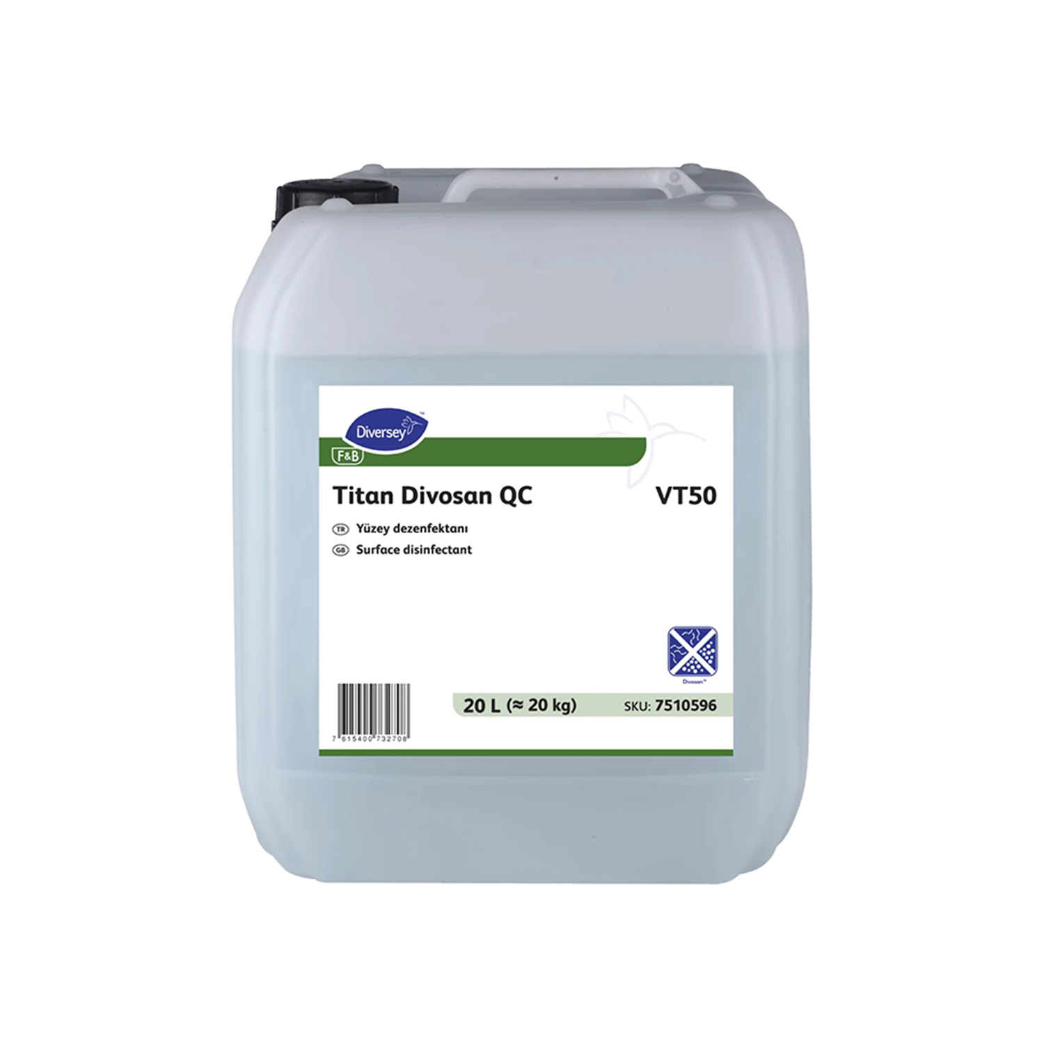 Diversey Divosan QC VT50 Yüzey Dezenfektanı 20L - Kolisiyle.com