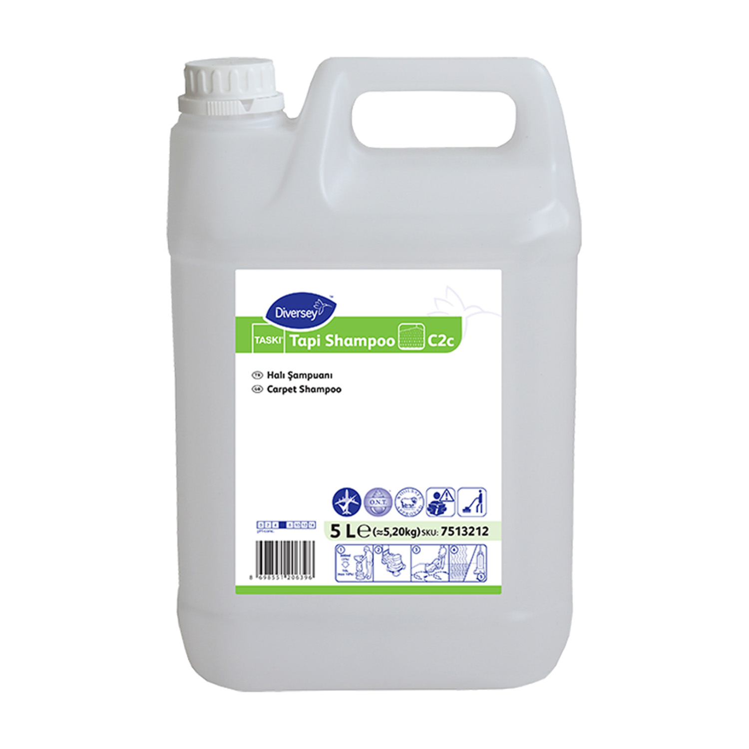 Diversey Taski Tapi Shampoo C2c Halı Yıkama Şampuanı 5 L